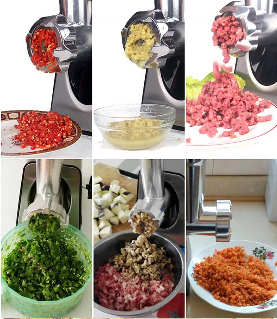 Бытовая электрическая мясорубка маленькая многофункциональная молотая мясорубка для наполнения колбасы пищевая машина молотый чили Чеснок электрическая шинковка
