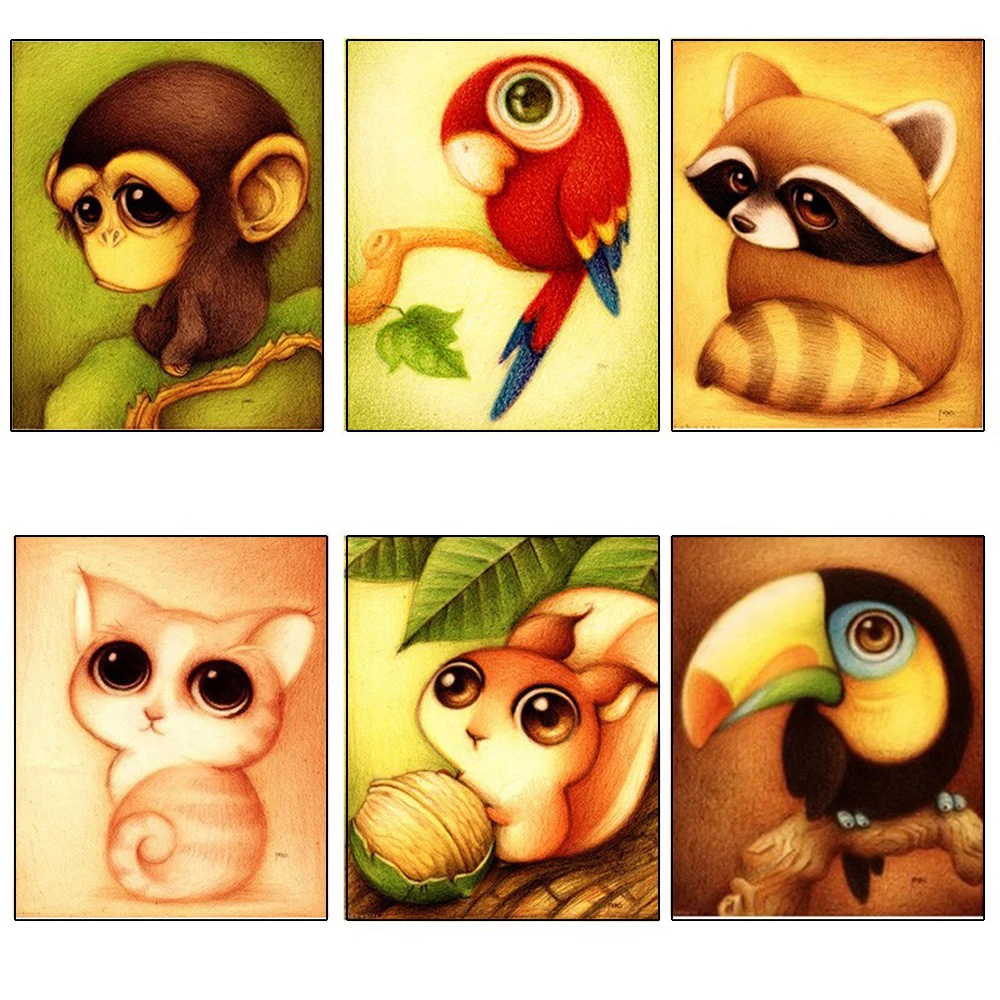 Diy 5D Diamond Painting animal Diamond Mosaic Cross Stitch Kit Monkey Parrot Diamonds Embroidery Square Drill Home Decoration
Diy 5D Diamond Painting animal Diamond Mosaic Cross Stitch Kit Monkey Parrot Diamonds Embroidery Square Drill Home Decoration