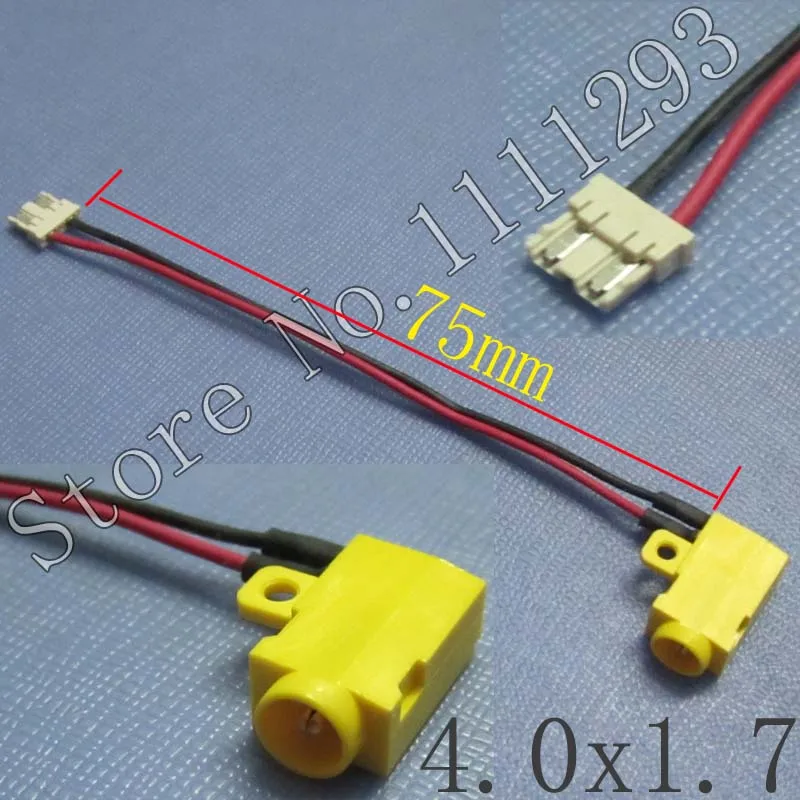 1 шт./лот OEM разъем питания постоянного тока с кабелем для Sony PSP2000 PSP 2000 PSP3000 Φ etc 4 0