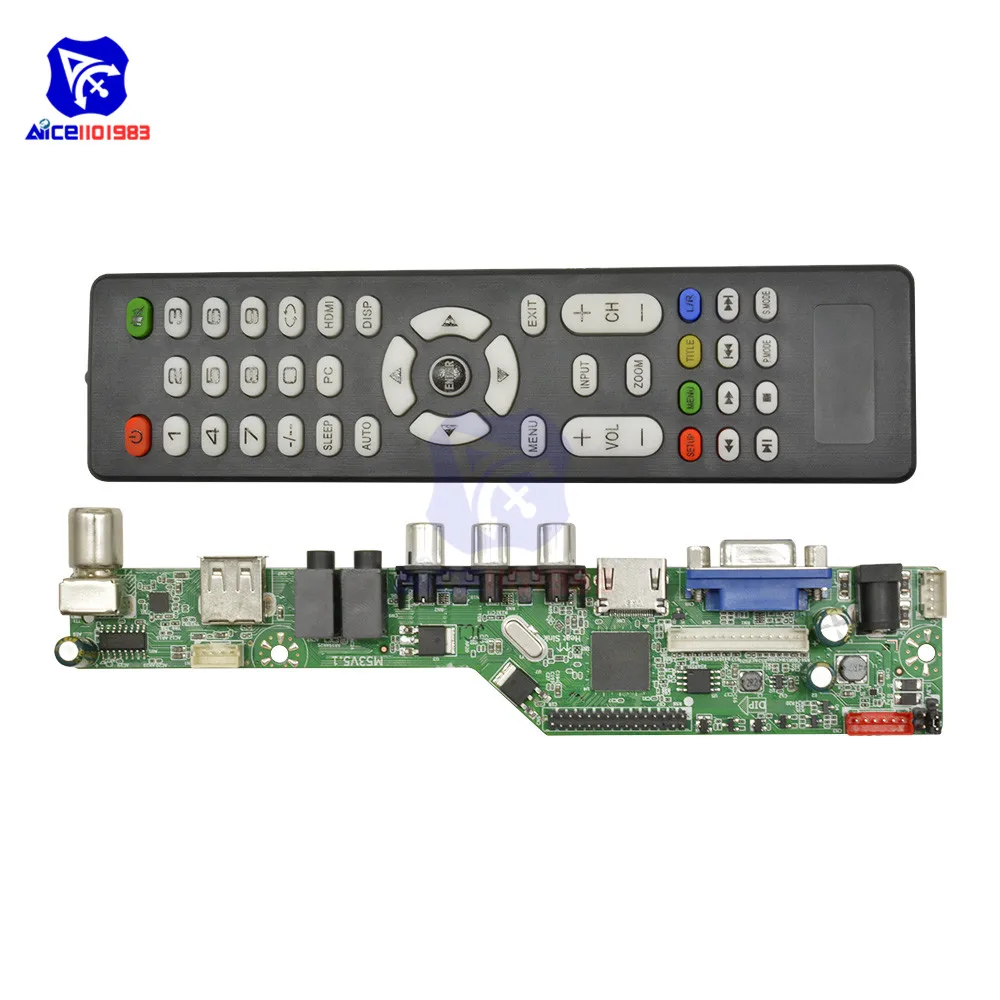 Универсальный ЖК-контроллер разрешение ТВ материнская плата VGA HDMI AV ТВ USB HDMI интерфейс драйвер платы Привод модуль управления