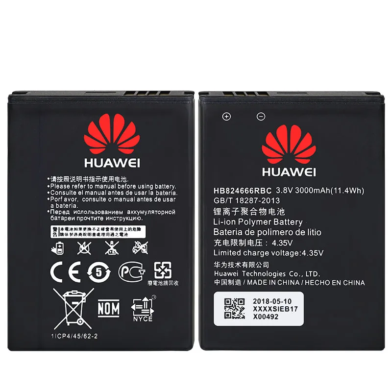 100% Оригинальный аккумулятор Huawei для E5577 Ebs 937 WIFI роутер 3000mAh HB824666RBC сменный
