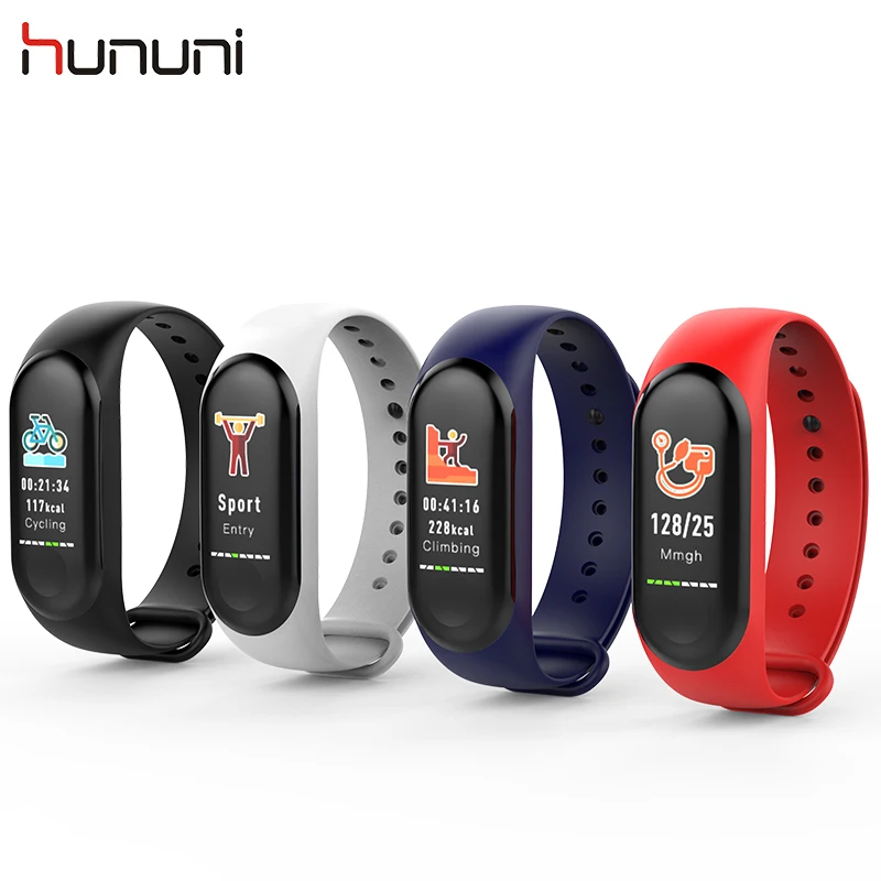 Hununi M3 Band Plus Спортивный Браслет фитнес трекер reloj умный монитор 0 96 дюймов