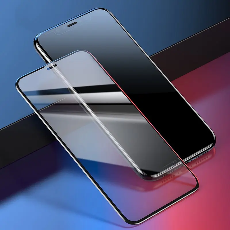 WZH 9D изогнутый край Полное покрытие закаленное стекло для iPhone X защита экрана на