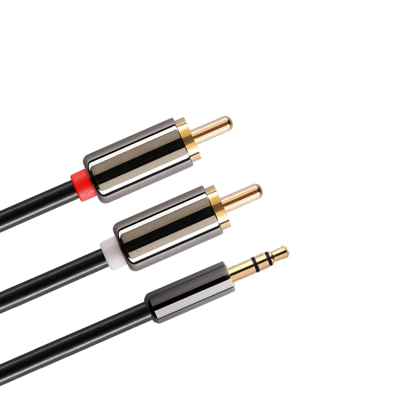 Кабель конвертер 3 5 мм RCA Lotus аудиокабель Папа папа 1 2 метра AUX кабель для iPhone