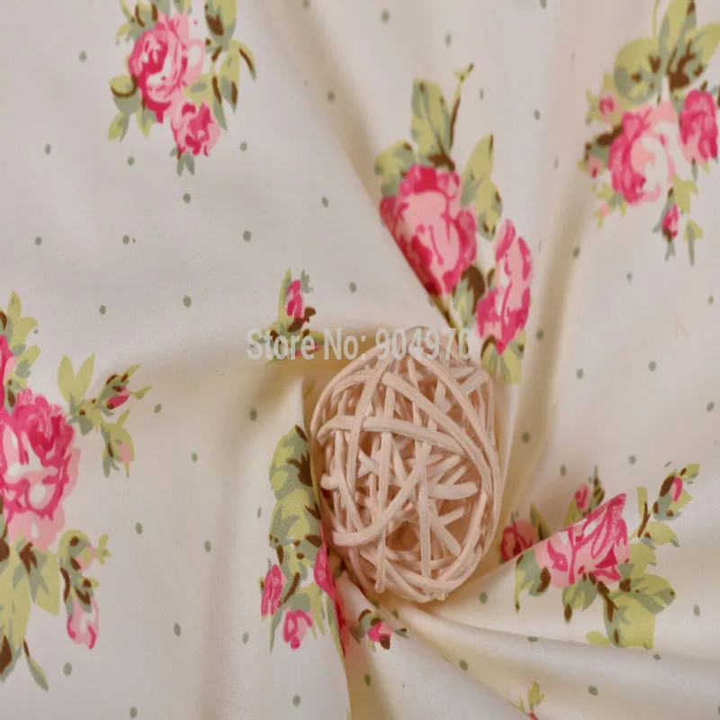 160x50cm Elegant Rose 100% cotton fabric Quilting romantic Green Baby Fabrics Patchwork Good Quality METER HOME Textile | Дом и сад