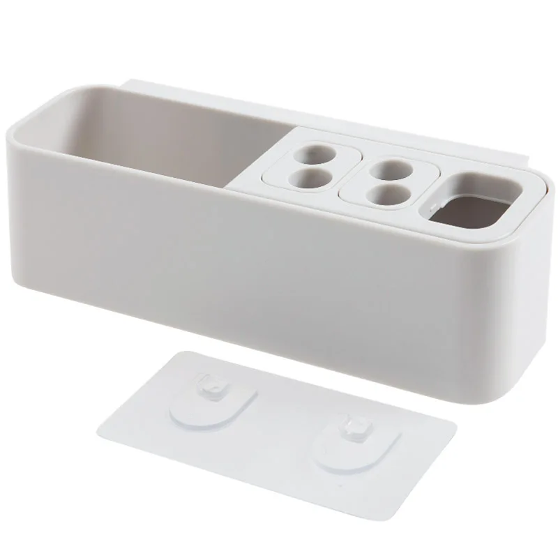 

New wall mounted Sucker Toothbrush Holder Suction Hooks storage rack shower organizer shelf bathroom accessories