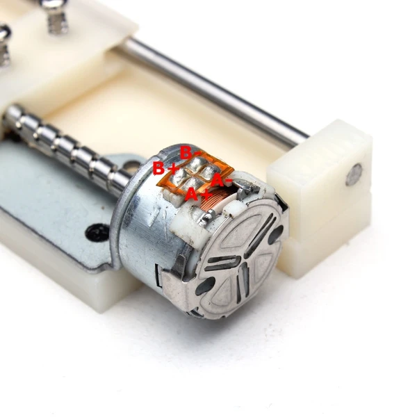 DC 4-6V Drive Stepper Motor Screw With Nut Slider 2 Phase 4 Wire | Обустройство дома