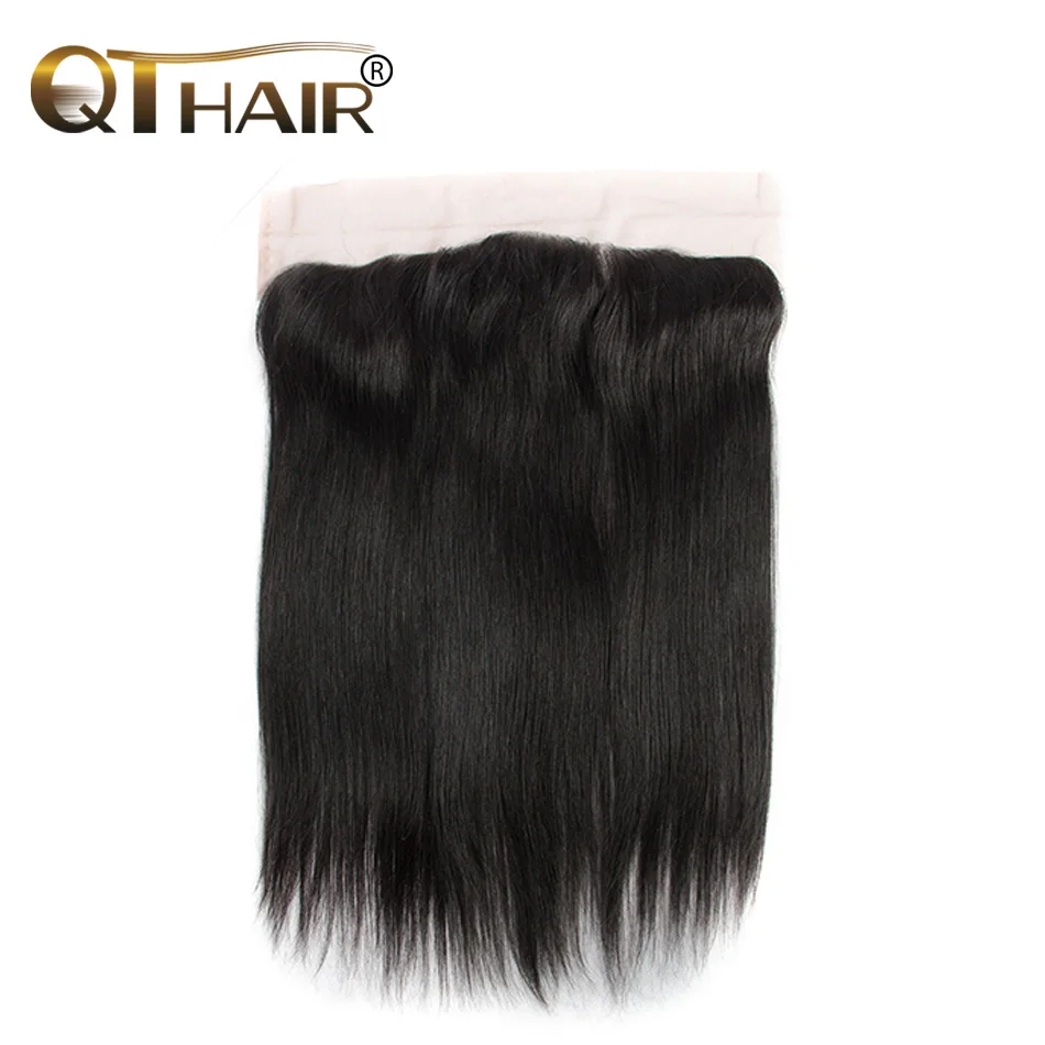 Закрытие кружева из волос из Бразилии прямой волосы 7A виргинский волос 13x4 от уха к человеку.