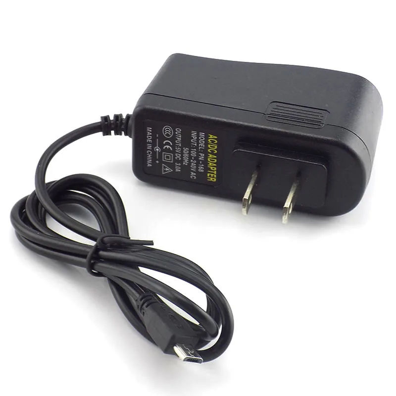 Микро USB 5V 3A 3000mA преобразователь переменного тока в постоянный, Питание адаптер вилка европейского и американского Зарядное устройство зарядный адаптер переменного тока 100-240V для Raspberry Pi Zero планшеты