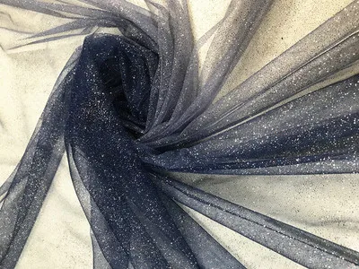 Deep blue Gradient Темно-синий черный градиент цвета звезда бронзовая позолота горячий спрей Блеск Блестки Прозрачное платье фон Сетка кружевная ткань - Цвет: Deep blue Gradient