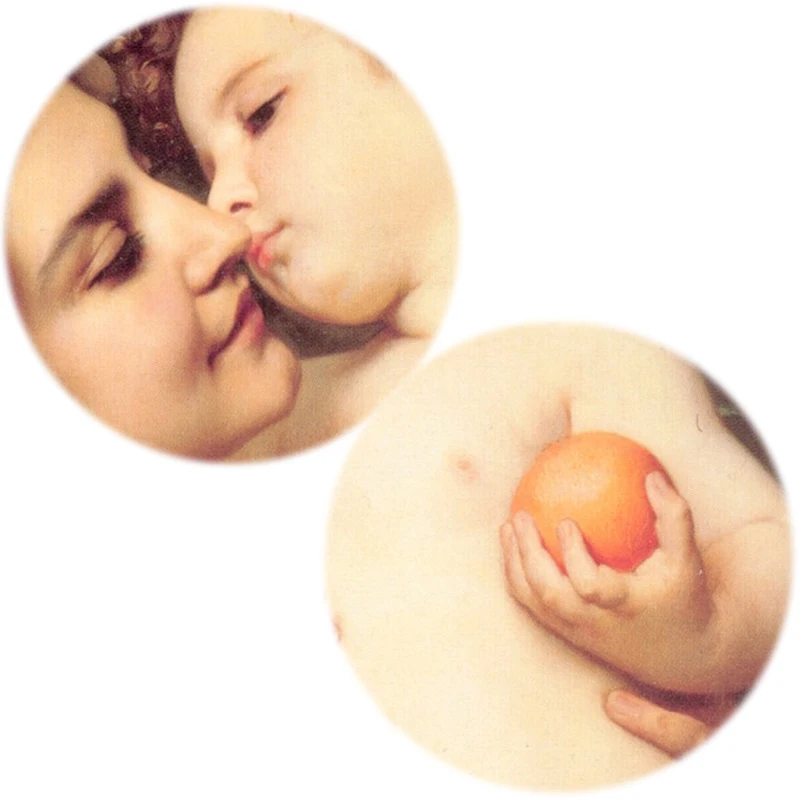 Постеры и принты Картина на холсте известная картина Kiss картины от William Adolphe Bouguereau