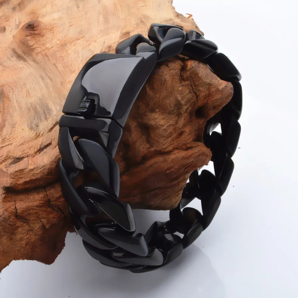 Браслет цепочка мужской из нержавеющей стали 8 66 дюйма 24 мм|jewelry gift boxes free shipping|jewelry