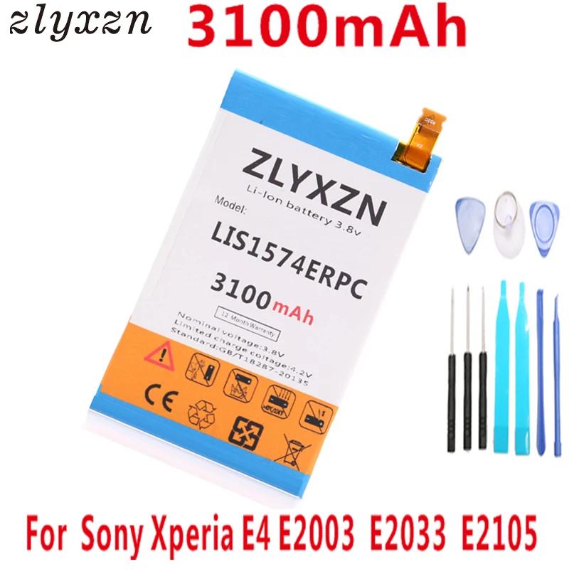 3100 мАч LIS1574ERPC полимерные Оригинальные аккумуляторы для sony Xperia E4 E4G E2003 батарея E2033