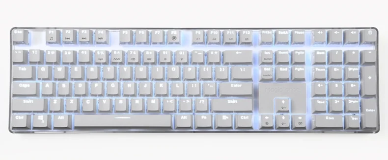 Magicforce Crystal 108-Key Baclit USB Проводная эргономичная Механическая игровая клавиатура переключатели Gateron