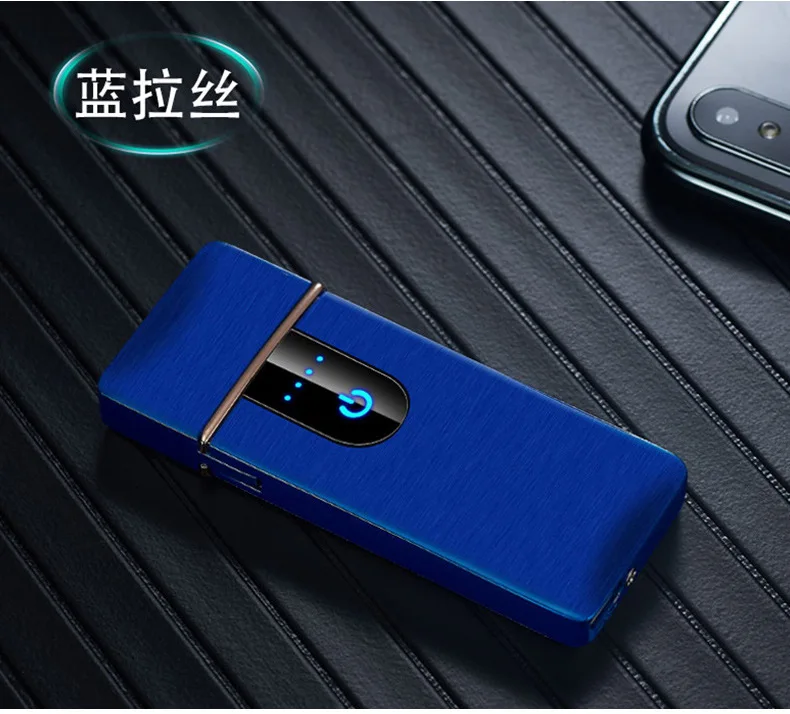 Абсолютно новая сенсорная Индукционная USB электрическая зажигалка для сигарет Двойной Iginite ветрозащитный Табак Encendedor плазменный дым гаджеты