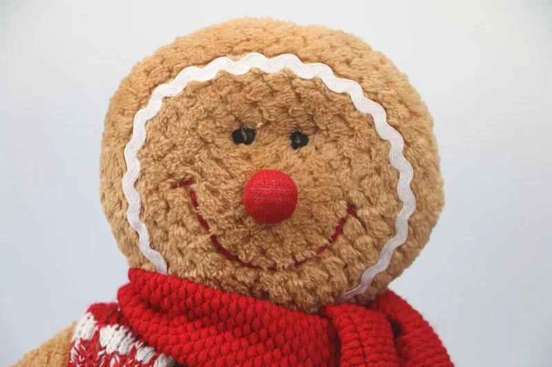 Пряничный человек плюшевый рождественский подарок мягкая кукла украшение