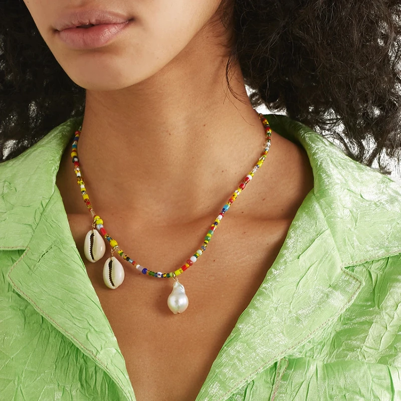 Новинка 2019 браслет ожерелье набор с использованием пресноводного жемчуга в