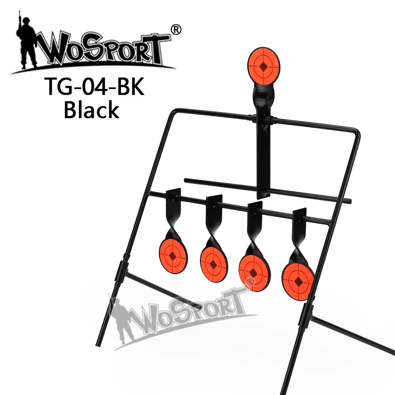 WoSporT 5-Plate Reset Shooting Target тактическая Металлическая стальная Рогатка BB gun страйкбол