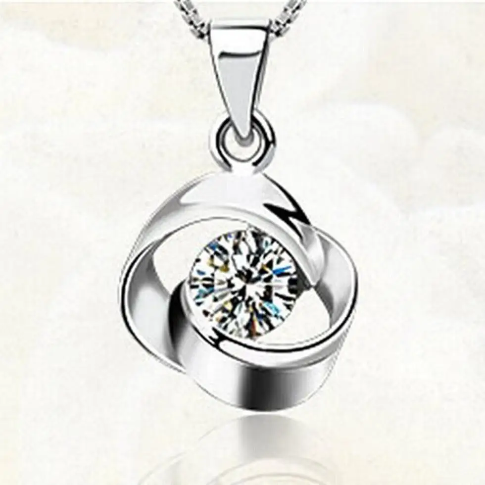 Кулон из серебра 925 пробы в виде цветка | Украшения и аксессуары