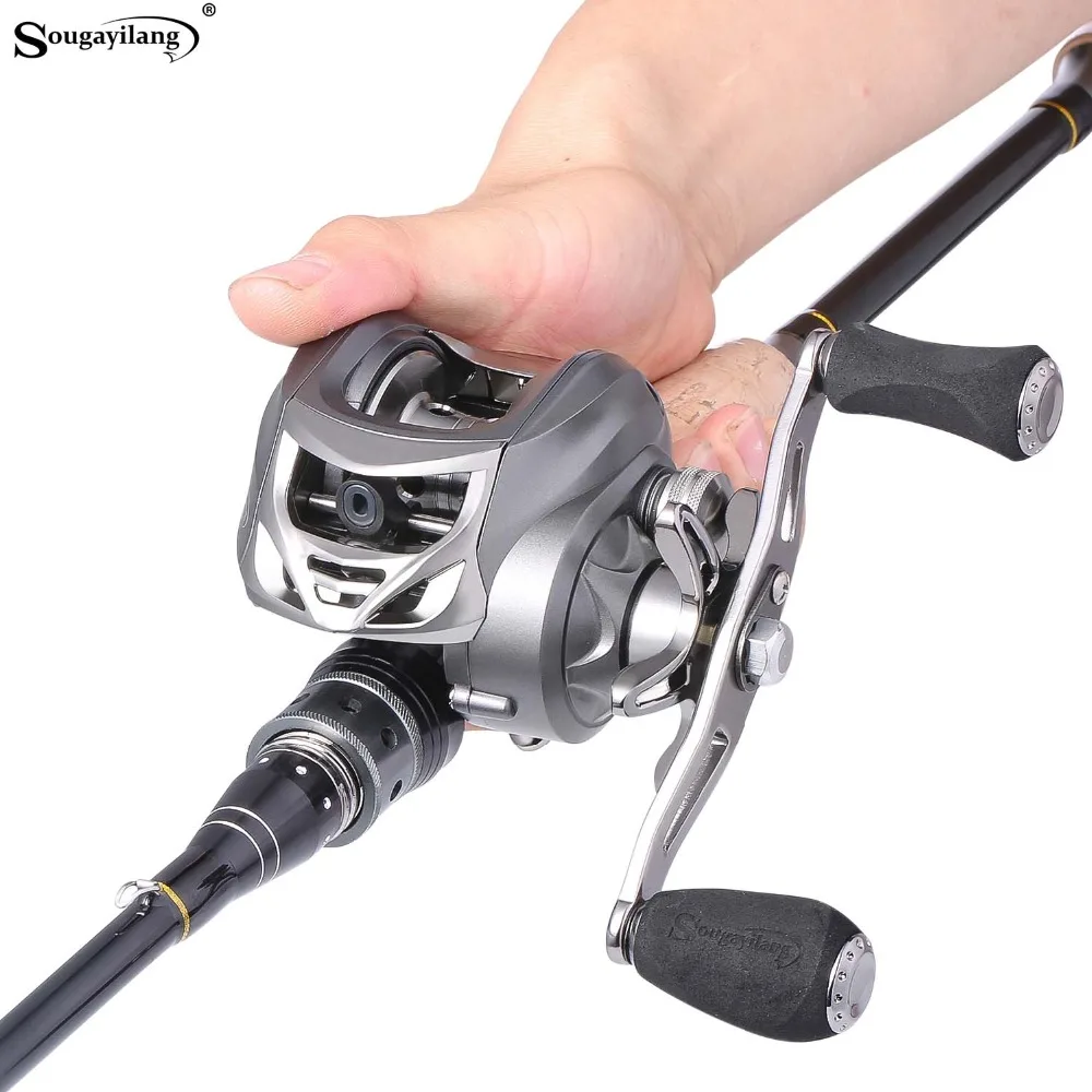 Sougayilang Baitcasting Рыболовная катушка левая/правая рука литье 11 + 1BB Карп катушки