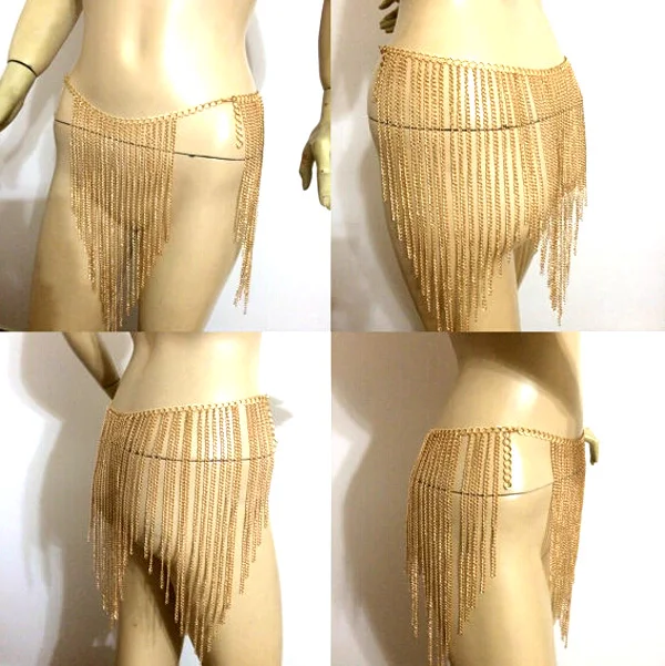 Chran новая модная сексуальная мини-юбка с кисточками цепочка на талию бикини