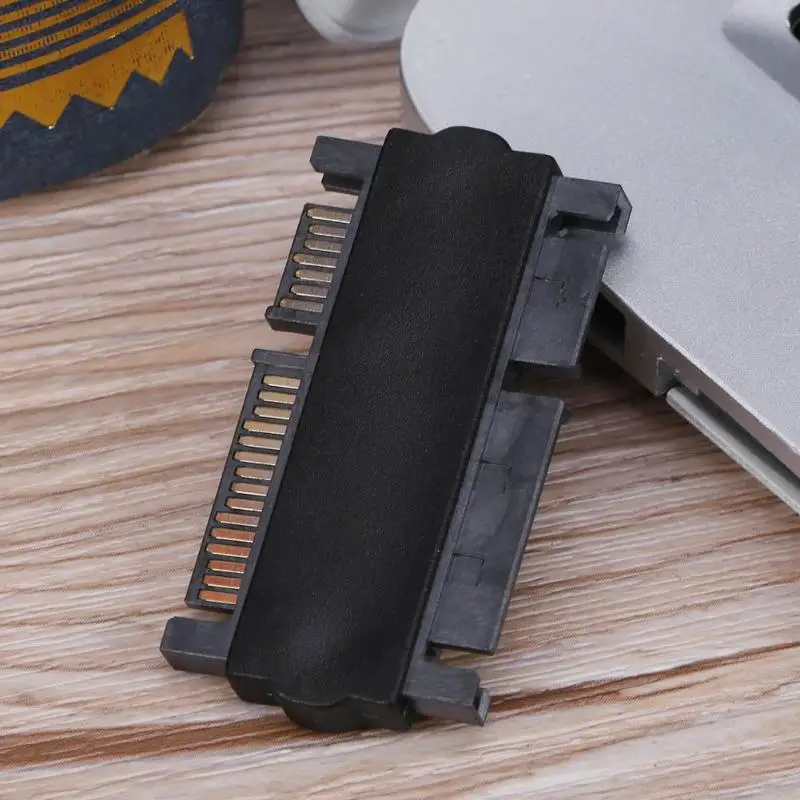 Черный Высокоскоростной Переходник типа папа 500 Мбит/с 7 + 15 штырьков адаптер HDD