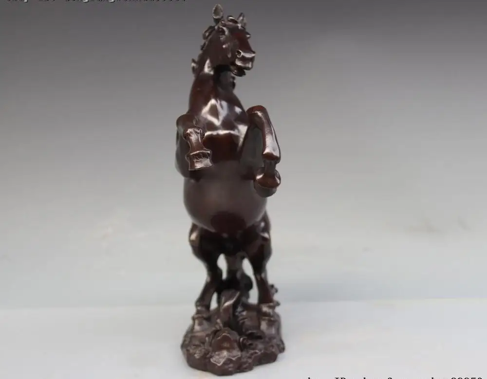 Китайская королевская дворец Чистая медь и бронза лошадь животное успех бегущий