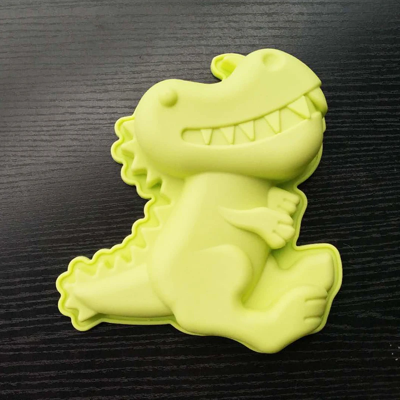 Dinosaur Силиконовые формы динозавра, 3D формы для торта, формы для торта динозавра, формы для помадки, желе, формы для печенья, шоколадные конфеты, сахарные формы для украшения торта - Цвет: Dinosaur