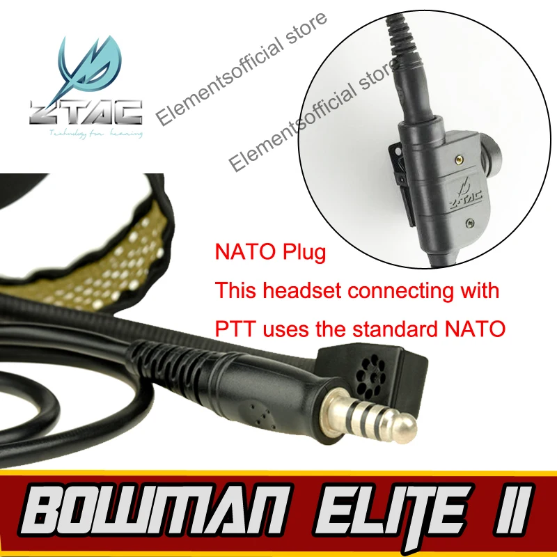 Аксессуары для наушников Softair аксессуары военных игр страйкбола Bowman Elite II Kenwood