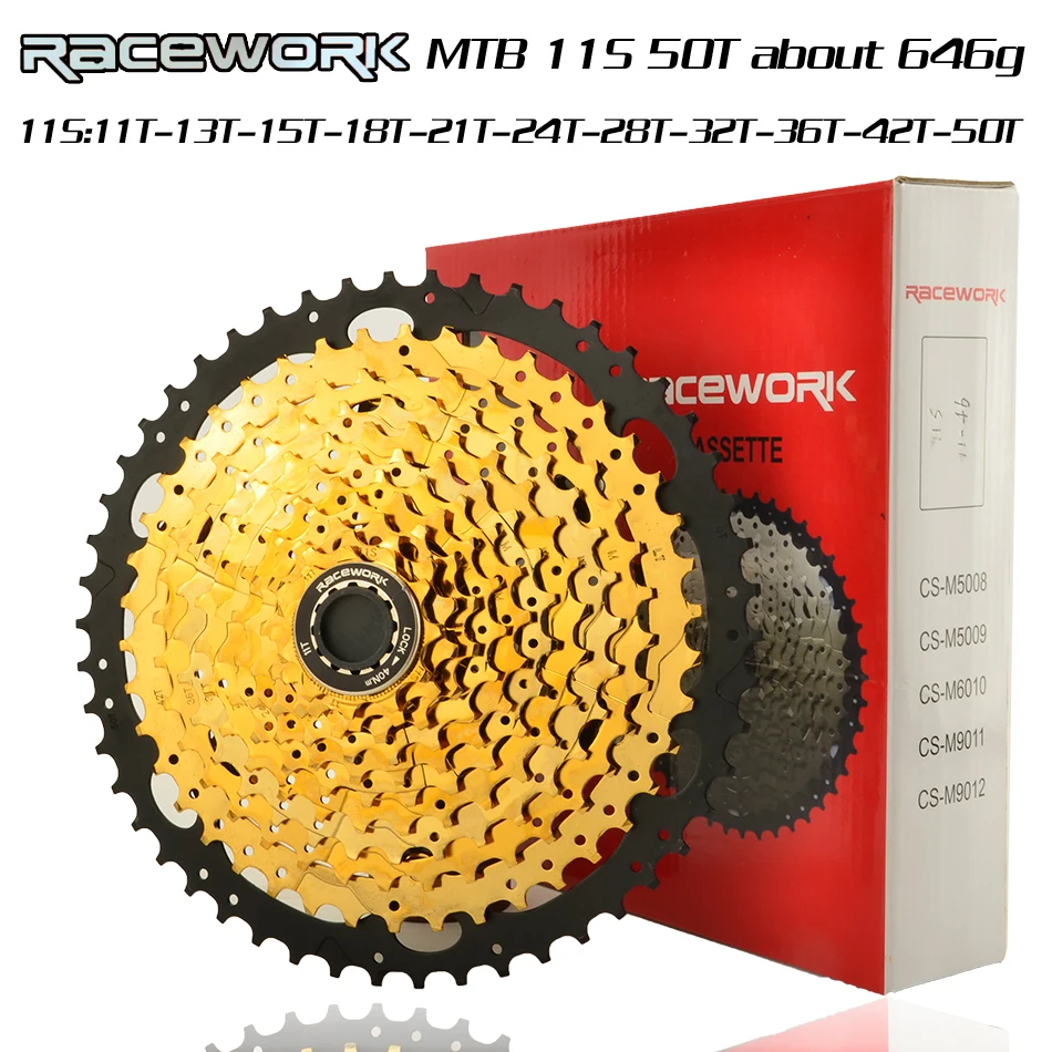 RACEWORK MTB дорожный 11s 12s Geschwindigkeit 42t46t50t Freilauf Breite Verhaltnis горный велосипед Fahrrad Schwungrad