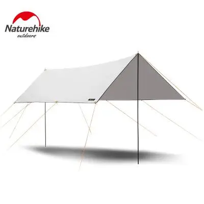 Naturehike сверхлегкий тент палатки брезент парк беседка пляж Зонт Палатка 4*3*2 м Кемпинг Брезент Водонепроницаемый Открытый Отдых навес - Цвет: Белый