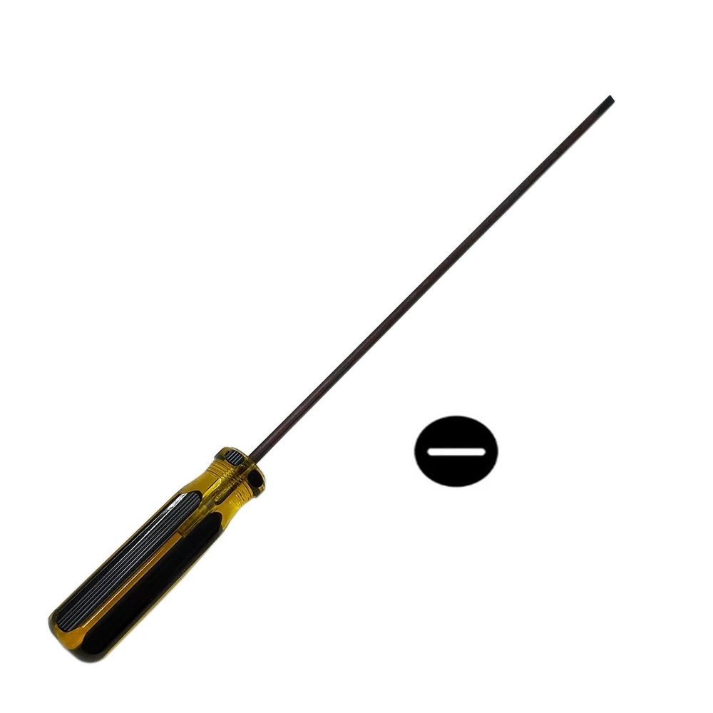 Slotted Screwdriver Удлиненная отвертка крестовая отвертка с магнитным CRV 395 мм длина для швейной машины ремонт автомобиля ручной инструмент DIY - Цвет: Slotted Screwdriver