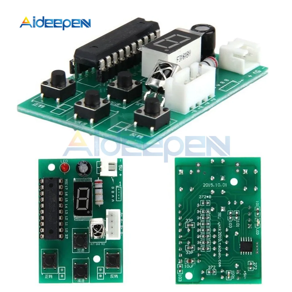 DC 4 V-6 V Драйвер шагового двигателя Управление интегрированный плата 2-фазный 4-проводной Управление; Скорость Регулируемый с пультом дистанционного управления