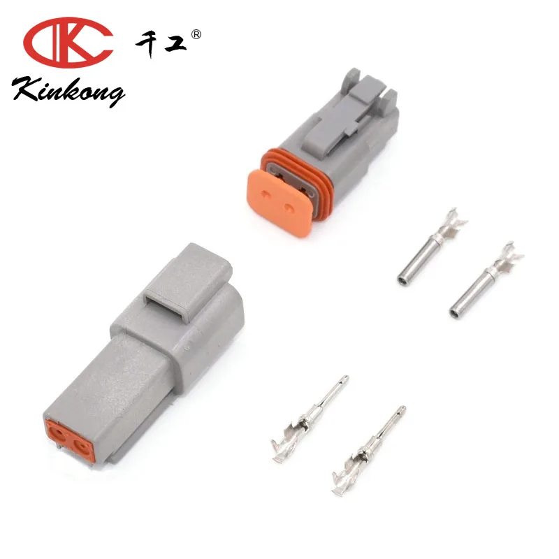 Kinkong 1 компл. DT06-2S DT04-2P 2 Way Female/Male DT Kits автомобильный разъем с W2S W2P |