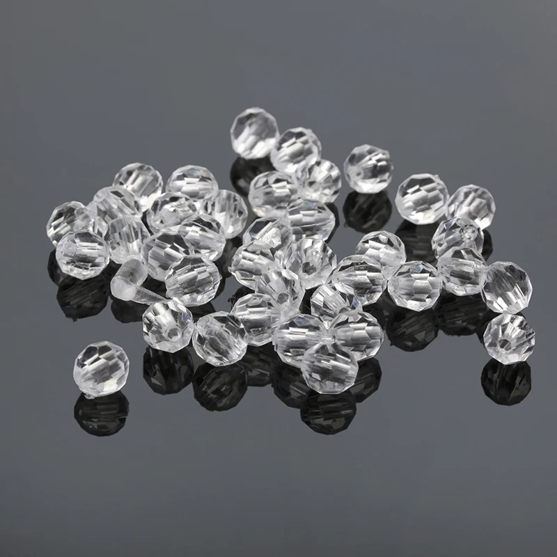 6 мм 1000 шт./лот прозрачные акриловые бусины-разделители для самостоятельного изготовления ювелирных изделий