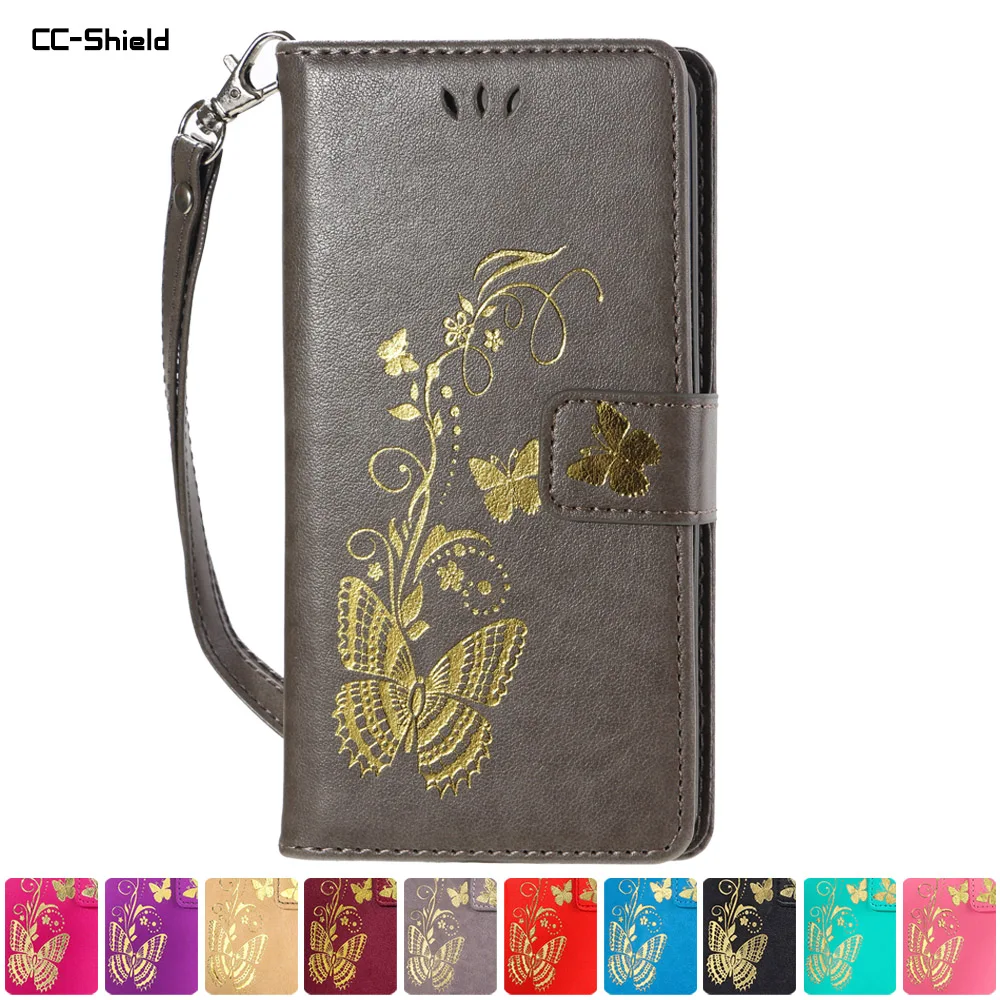 Флип кейс с бабочкой для Huawei Nova 2 Lite LDN L21 LX1 чехол телефона кожаный Nova2 L22 LX2