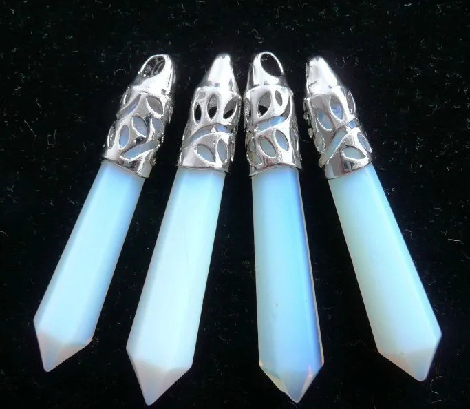 Женская подвеска опалитовая Подвеска из натурального камня 4 шт. размер 62x12 мм 2019 |