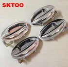 SKTOO 4 шт.компл. для Lifan 520, хромированные наружные накладки на дверные ручки 520i Breez, аксессуары, хорошее качество, металлические наклейки, автостайлинг