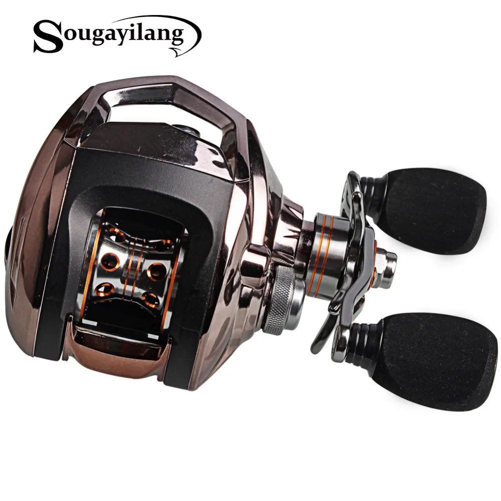 Sougayilang Baitcasting Рыбалка катушка lp200r 18 + 1 мяч Подшипники Карп Катушка влево/правой