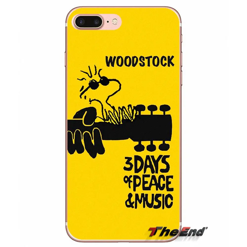 Силиконовый чехол для iPhone X 4 4S 5 5S 5C SE 6 6S 7 8 Plus Samsung Galaxy J1 J3 J5 J7 A3 A5 2016 2017 Woodstock Rock Festival |