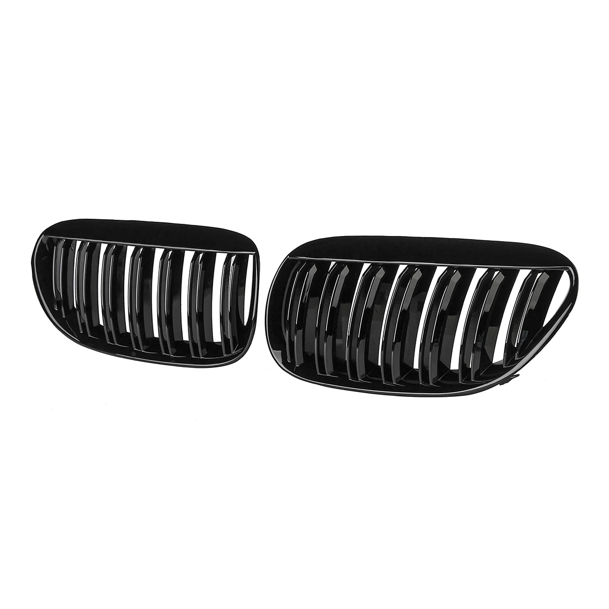 1 пара для BMW серий 6 E63 E64 2004-2010 матовый блесек губ карбоновый черный автомобиль