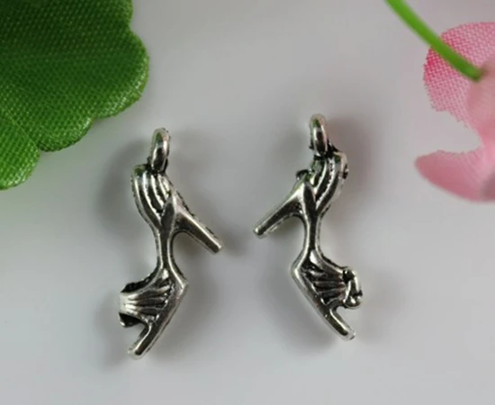 Обувь на высоком каблуке Очаровательные Подвески из сплава Винтажный серебряный