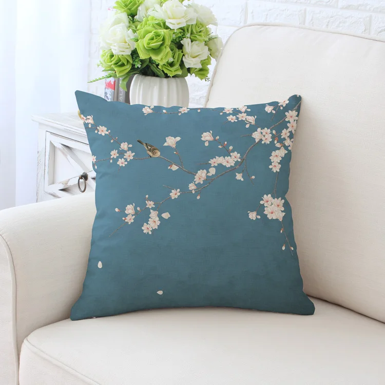 2 стороны Тус цветок Бохо Великолепная Подушка диванная подушка Дзен Будда Housse De