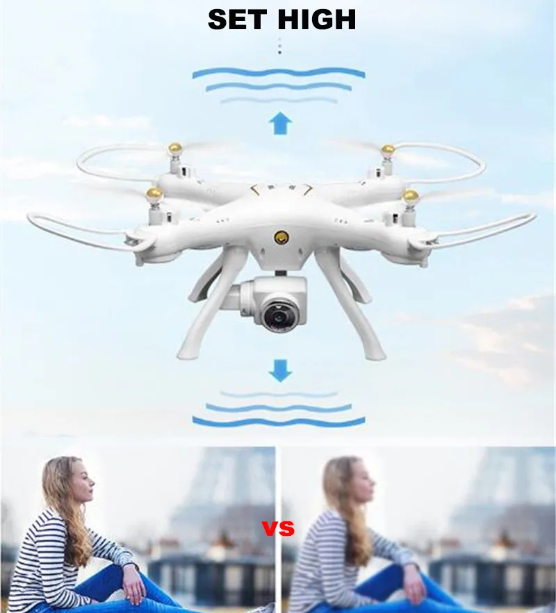 Attop W9 gps Радиоуправляемый Дрон с 2,4G 720 P/5G 1080P HD камерой Wifi FPV Follow Me объемный режим удержания высоты Радиоуправляемый квадрокоптер игрушки