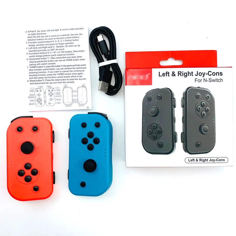 Беспроводной Bluetooth 8 м турбо левый и правый Joy con игровой контроллер геймпад для
