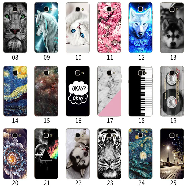 Чехол для телефона s для samsung Galaxy A3 A5 TPU Fundas Para Coque чехол для телефона С Рисунком Тигра для Galaxy A7