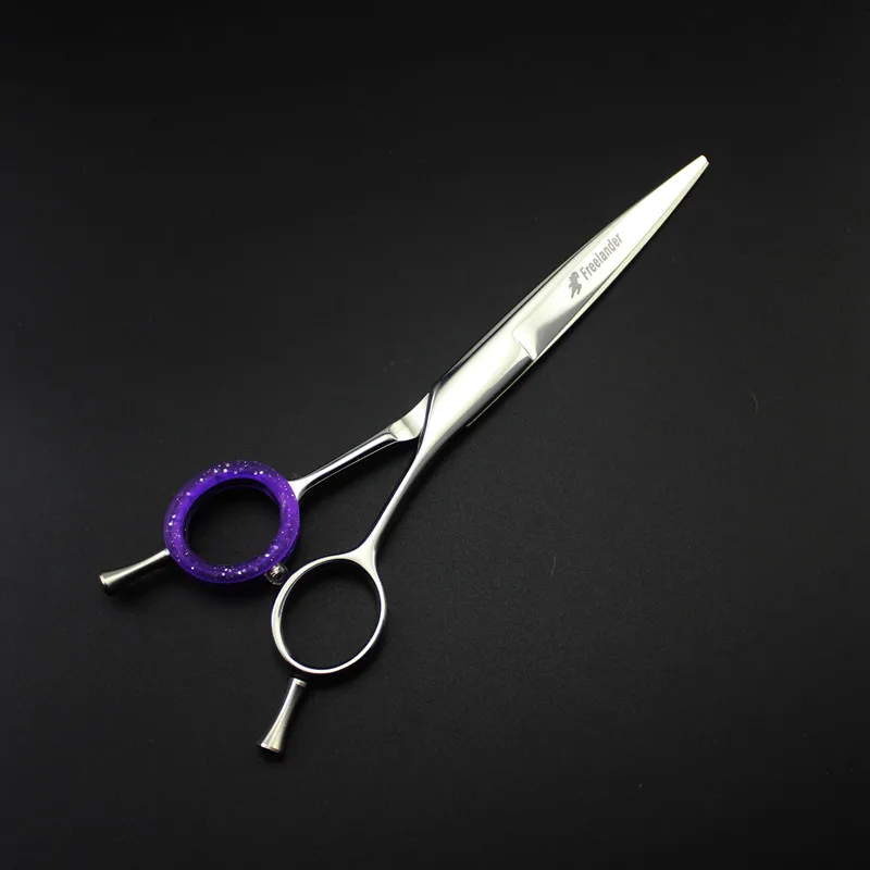 

Freelander 6 inch Hair Cutting Scissors Pro Hairdresser Kits Clipper Japanese 440c Blind hole Hot Hair Shears for Barber Salon