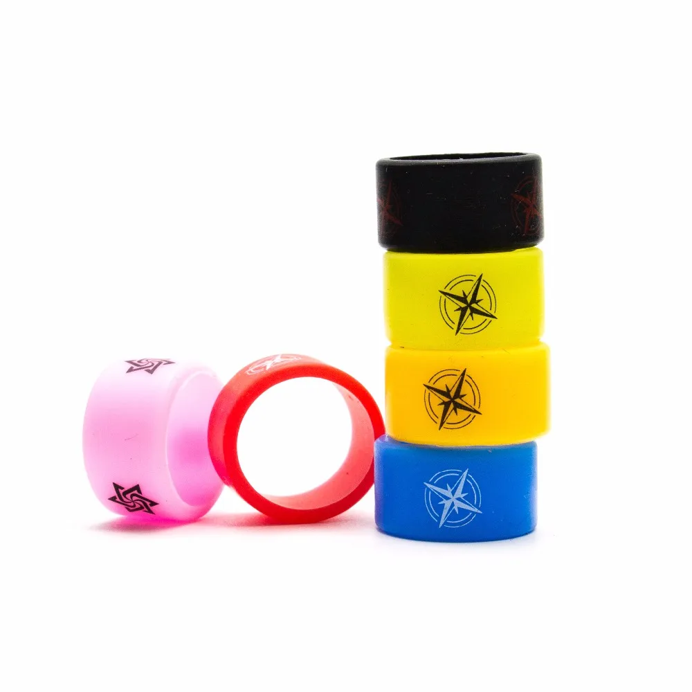 10 шт. силиконовый браслет Volcanee с компасом для вейпа декоративное защитное кольцо