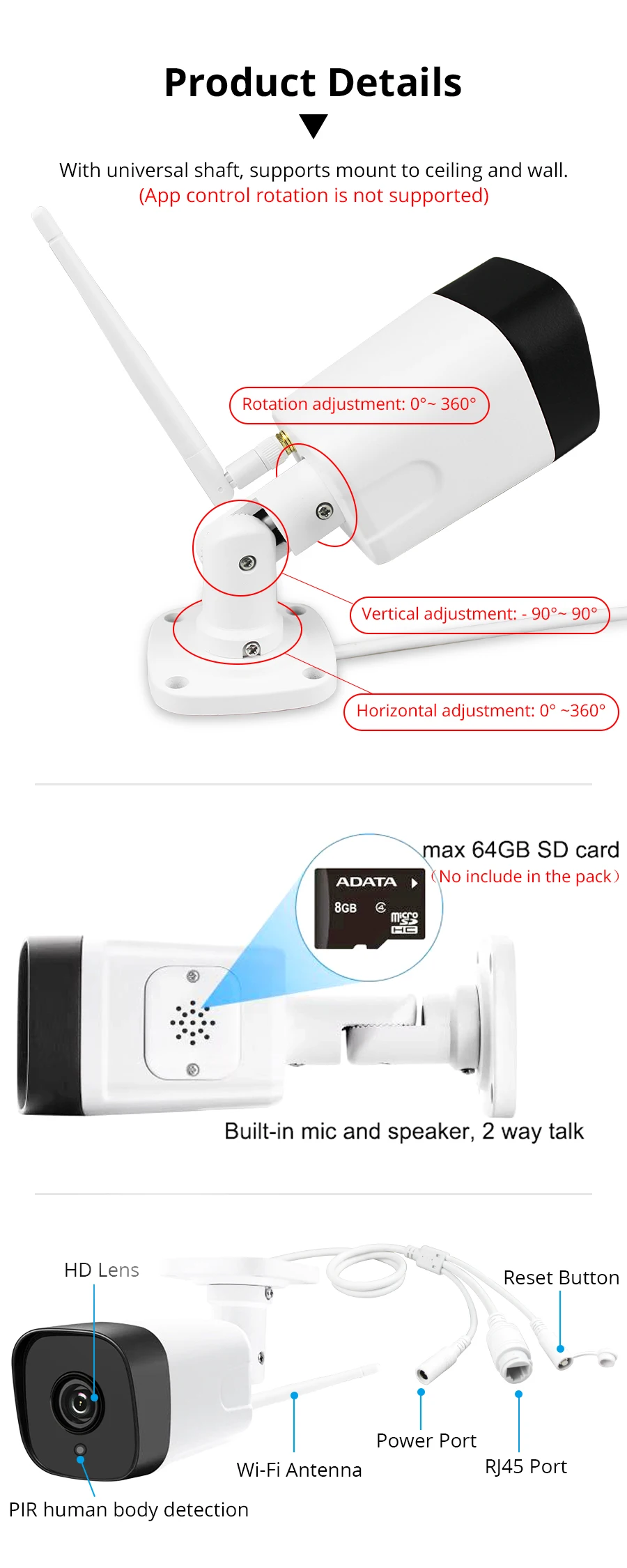 Tuya Smart Life наружная CCTV камера s IP камера безопасности wifi Интерком Умный дом Охранная сигнализация Новая с детектором движения