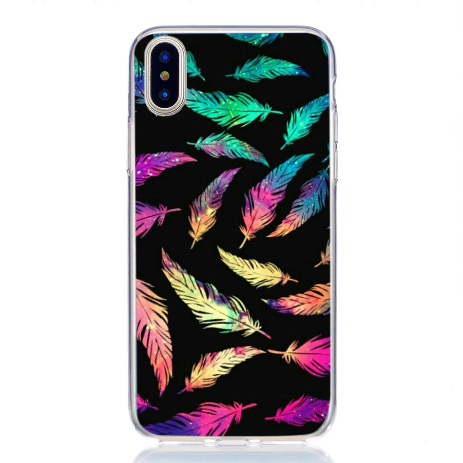 Чехол для iphone x xs max xr 6s 6 7 8 plus силиконовый мягкий чехол с рисунком мандалы